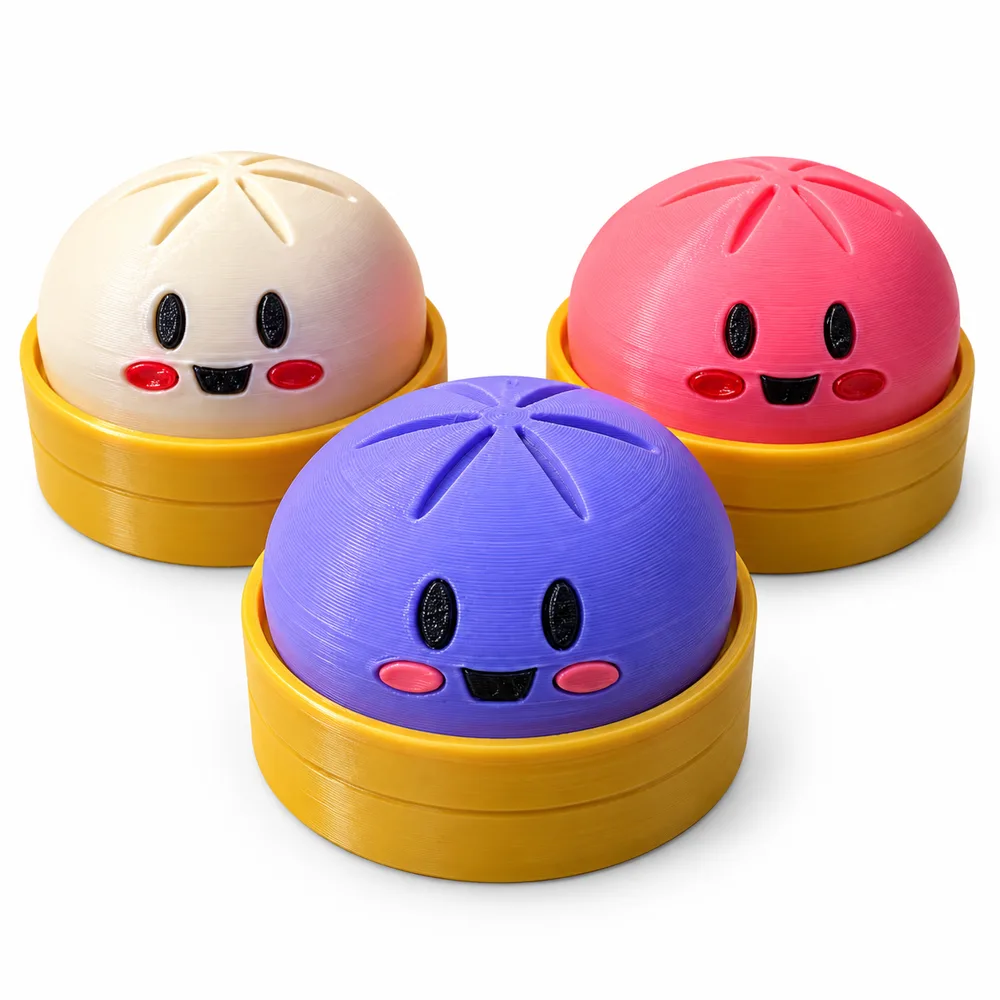 3D printed dumpling fidgets